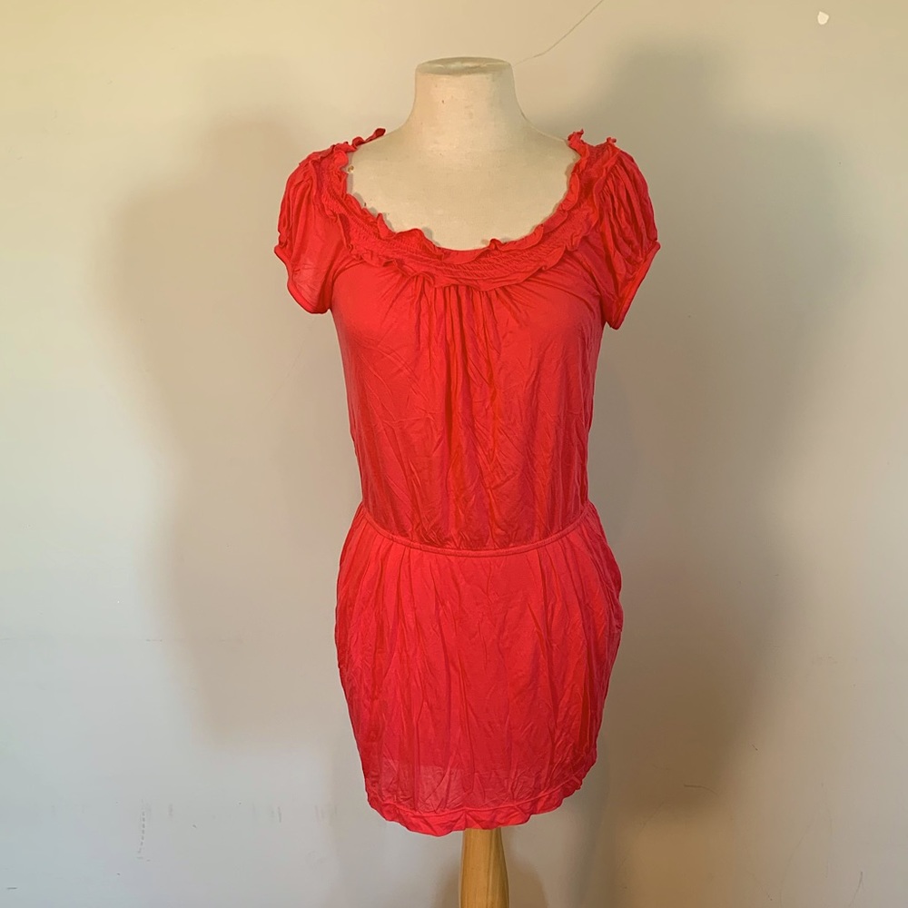 NWT BCBGMaxAzria Pink Jersey Dress w/ Pockets